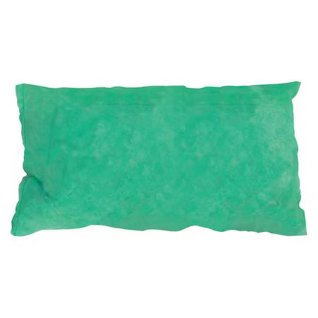 Condor 35Zr18 Sorbent Pillow, 36 Gal, 8 1/2 In X 17 In, Harsh Chemicals, Green,