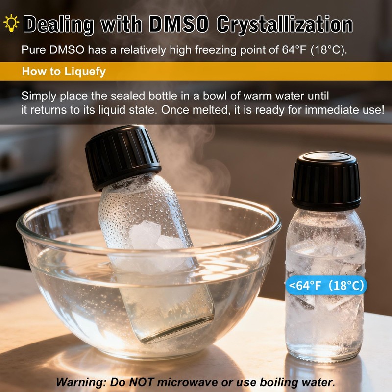 99.99% Pure DMSO Liquid 8 FL OZ - 4-Pack (2 fl oz Each) High 4 Pack gallery