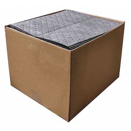 Spilfyter Sfg-72Bx Absorbent Pad, Universal, 100 Pk ,Gray