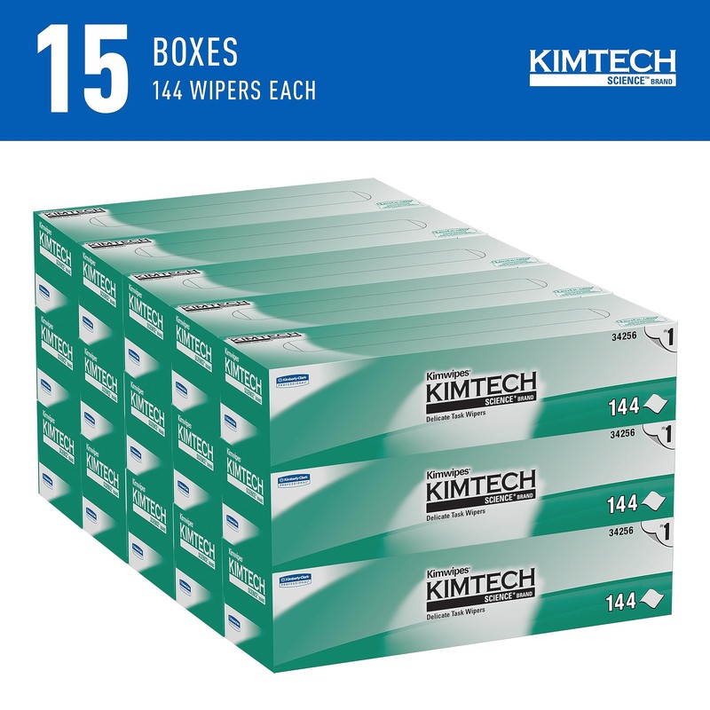 Kimtech Kimwipes Delicate Task Wipes 2100 Count for Lab Cleaning and Polishing gallery