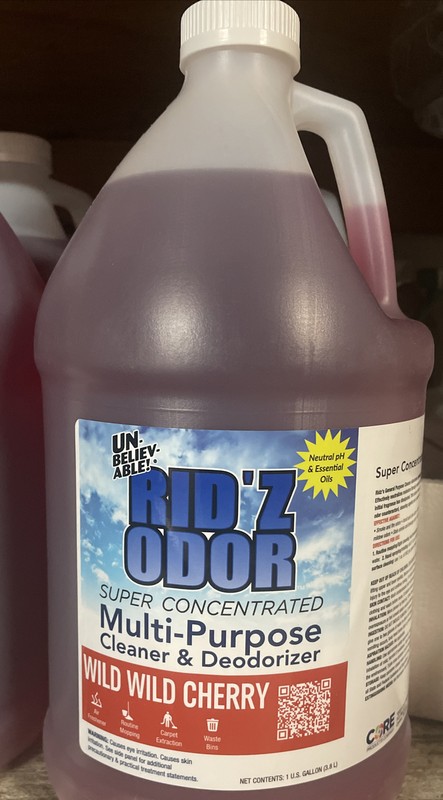 Unbelievable Rid’z Odor Multi-Purpose Cleaner & Deo. 1gal. Wild Wild Cherry