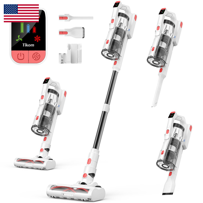 Tikom V750 Cordless Vacuum Cleaner For Home 45000Pa/500W Stick Vacuum Led