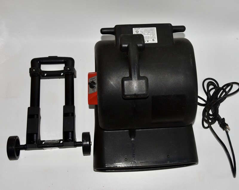 MOUNTO 3-Speed 3/4HP 3000CFM Air Mover Floor Carpet Dryers with Wheel Kit