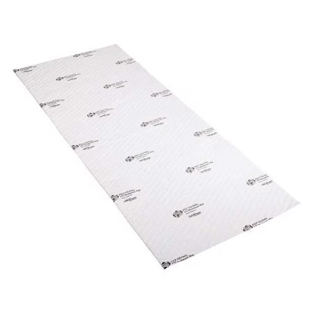 Pig Mat4305 Sorbent Pad, 4 Gal, 28 In X 72 1/2 In, Oil, White, Polypropylene