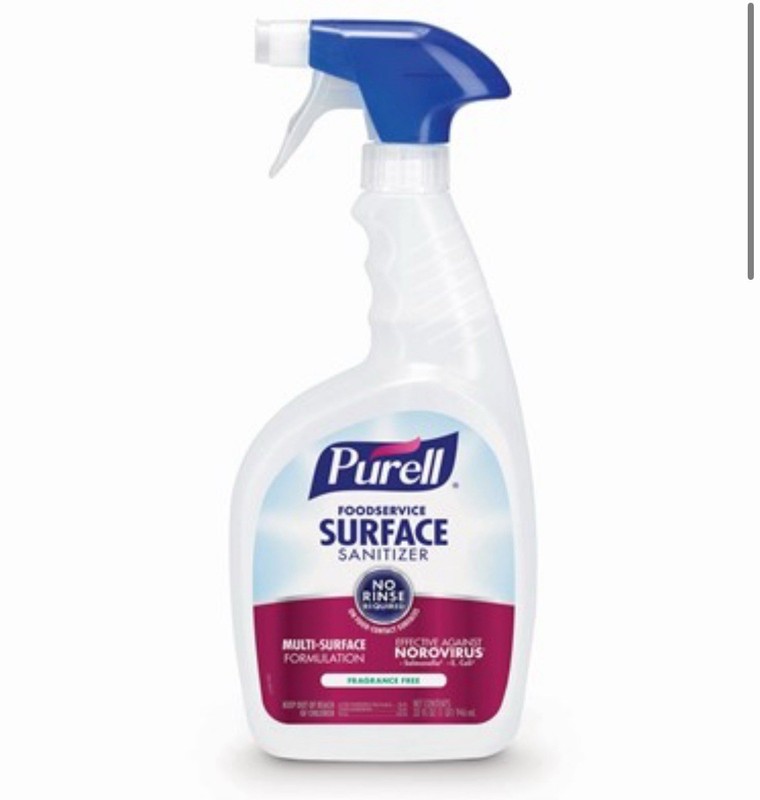 PURELL Foodservice Multi-Surface Sanitizer Unscented 334106RTL