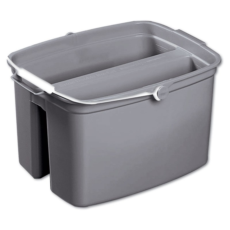 Rubbermaid Commercial 2617GRA 17 qt. Plastic Double Utility Pail – Gray New