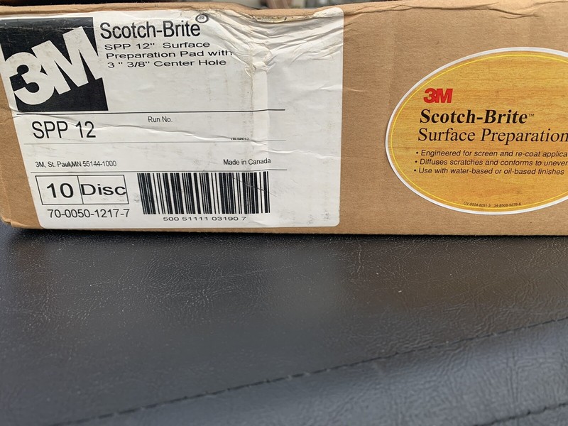 3M 12” FLOOR PREPARATION PADS NEW GENUINE BOX OF 10