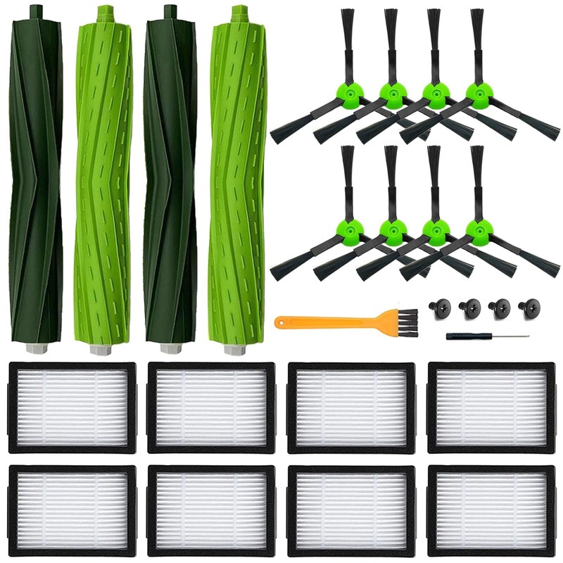 18 Pack Replacement Parts Accessories Compatible 2 inches, 2+8+8 pack Black