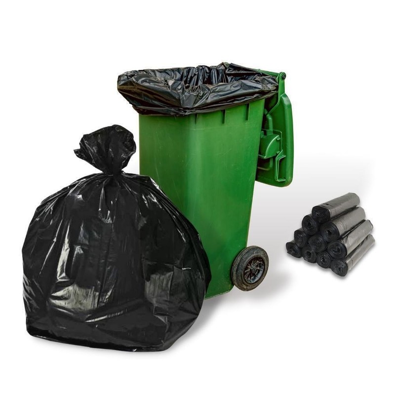 Black Star Sealed Can Liner, LLDPE, 1.5 Mil, 33 Gallons-33″x39″, 7500 Bags