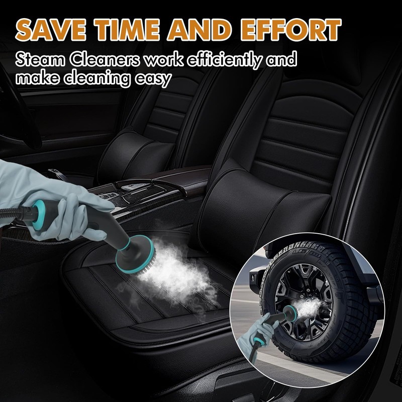 Enromted Steam Cleaner15S Heat-Up 42.27Oz Tank2500W Pressurized Handheld Steam gallery