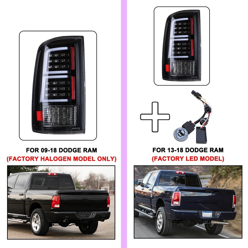LED Tail Lights Converter Wire Kit [Fit Factory LED Model] 2009-2018 Dodge gallery