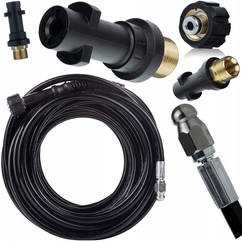 35m M22 Exhaust Pipe Set – Adapter | 200bar | Karcher K2-K7