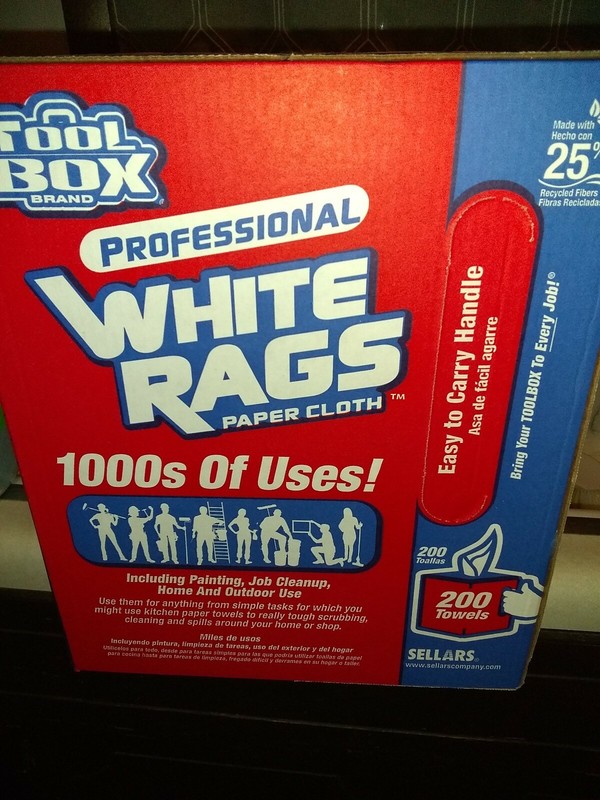 SELLARS Toolbox Multi-Purpose Shop Towels Rags 3X STRONGER 200 Rags eac gallery