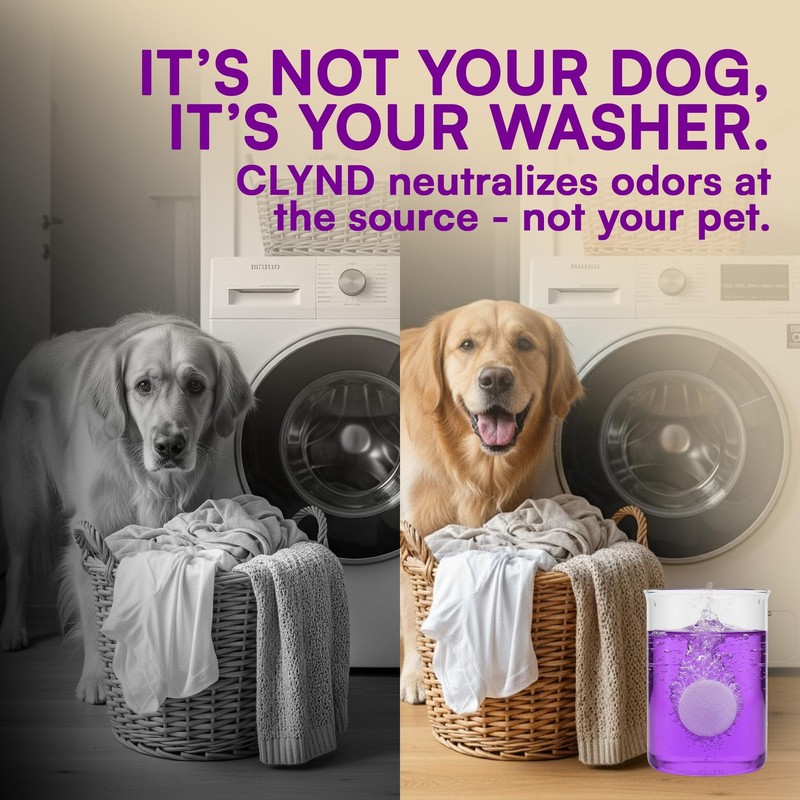 CLYND Washing Machine Cleaner Tablets 24 Pack 1 Count (Pack of 24), Lavender gallery