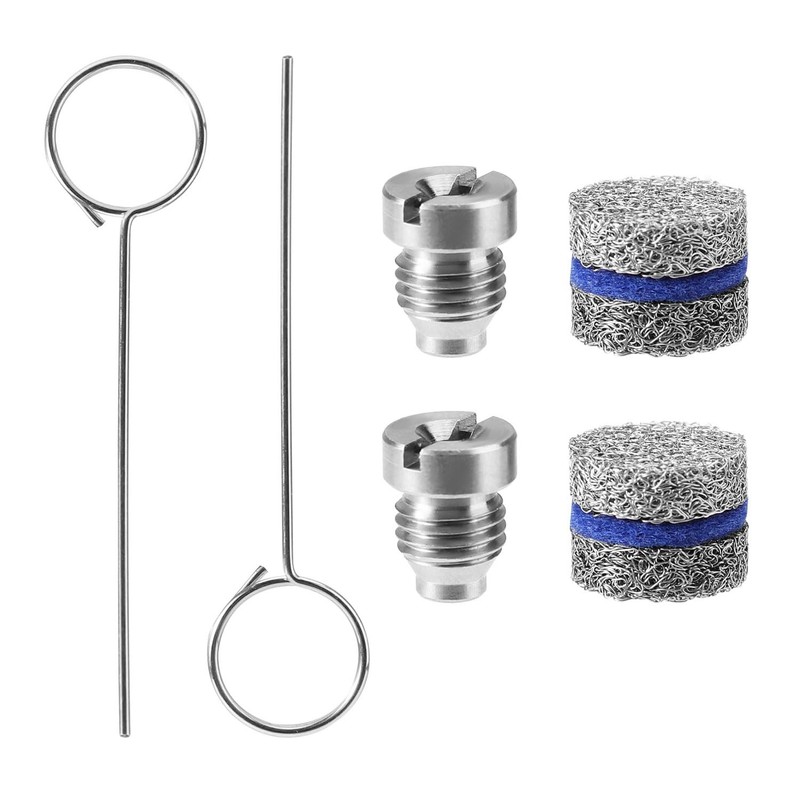 Lyreh 2 Sets 1.1 mm Foam Cannon Orifice Kit, Universal 0.04in 10.5 cm, Silver