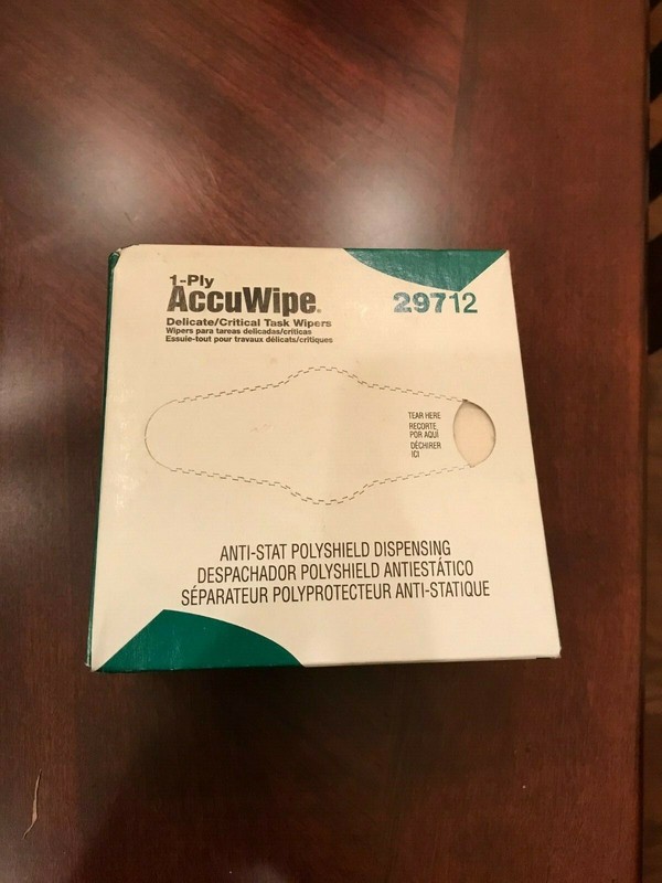 AccuWipe Eyeglass Delicate/Critical Task Wipers 280 1-Ply Wipers 29712 gallery