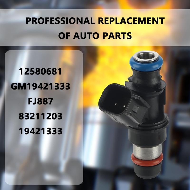 Necatuo 12580681 Fuel Injectors Set Of 8 Compatible Chevy 4.8L 5.3L Tahoe gallery
