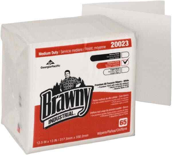 18 Pack Georgia Pacific 65-Sheet Wipes: 1/4 Fold, Packet, 13″ Sheet