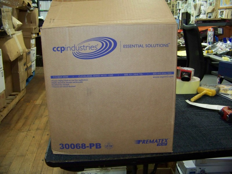 CCP Industries Prematex Flat Wiping Cloth 6" X 8" (10) 2 lb. Bags 30068-PB New gallery
