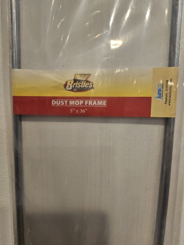 Dust Mop Frame 5″ x 36″ commercial dust mop (is not Kleen Handler is Bristles)