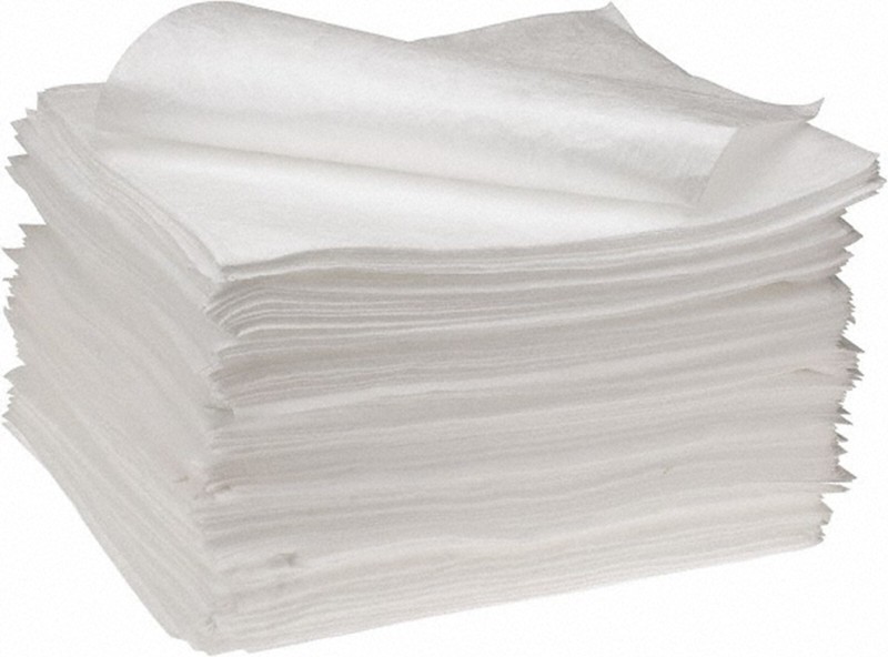 PRO-SAFE White Oil Sorbent High Absorbency Polypropylene Pads: 200 Pack, 17″x15″