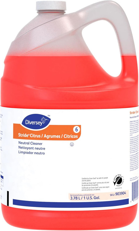 Stride Citrus Neutral Floor Cleaner, 1-Gallon Concentrate, Pack of 4 gallery