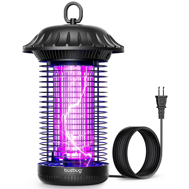 Buzbug Led Bug Zapper Indoor Outdoor Up To 50000 Hours Lifespan Lamps 6.5 Ft