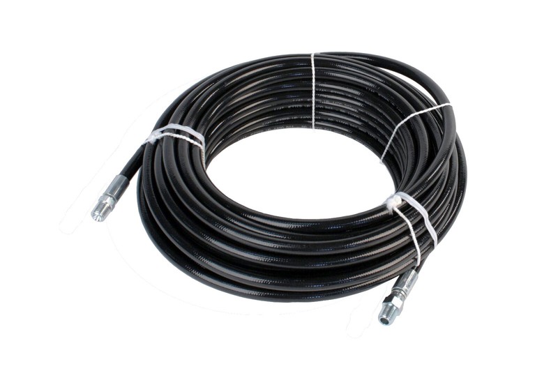 Schieffer 4400 PSI 1/4″ x 150′ Thermoplastic Sewer Jetter Hose MPT Solid Swivel