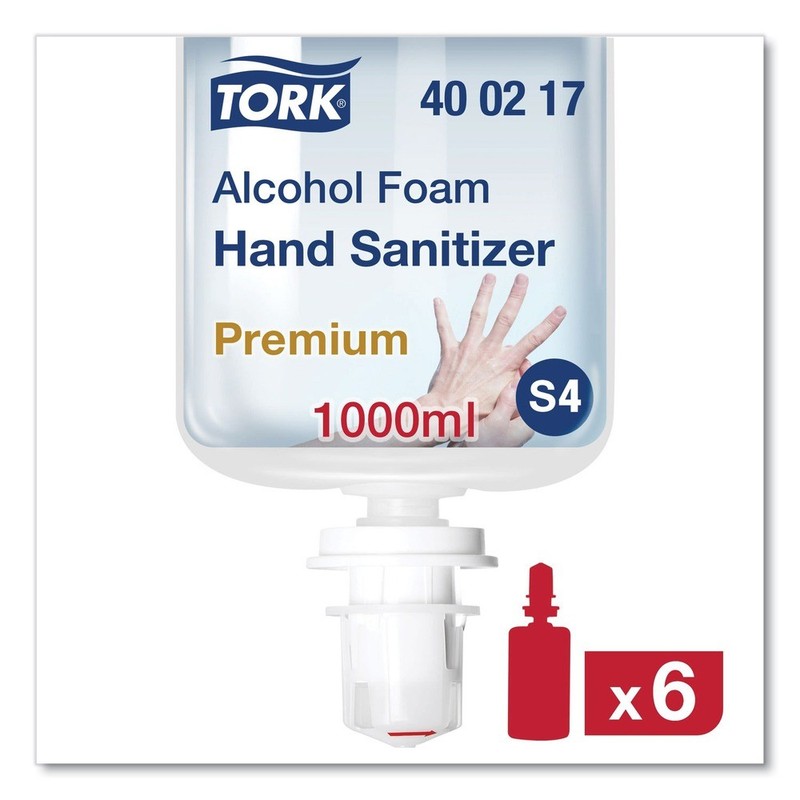 Tork 400217 1L Bottle Unscented Prem Alcohol Foam Hand Sanitizer (6/carton) New gallery