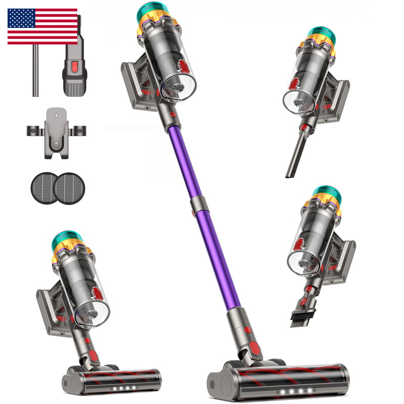 Rennboes Cordless Vacuum Cleaner 55Kpa 650W 65Mins Extra-Large Dust Cup