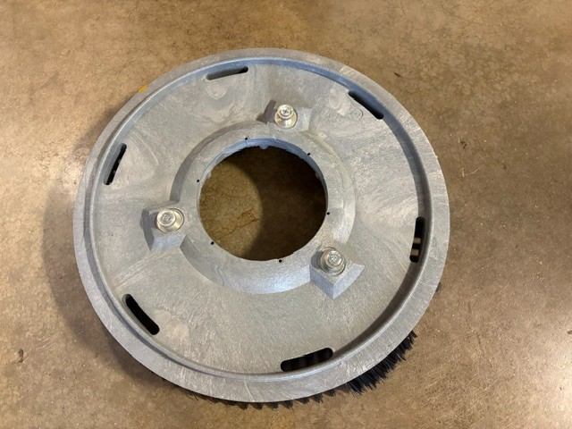 (1) 16″ POLY ROTARY BRUSH FOR ADVANCE SC750 WALK BEHIND SCRUBBERS, 1D#45
