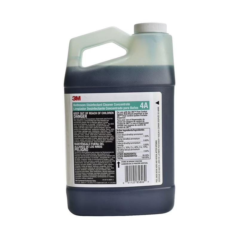 3 Jugs 3M Bathroom Multi-Surface Disinfectant Cleaner Concentrate 4A - 0.5 Gal gallery