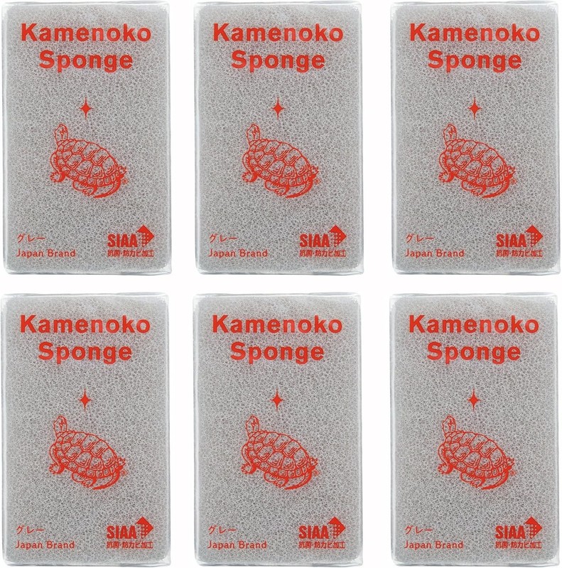 Kenoko Spon – Grey – Set of 6 – Kitchen Spons for Cleaning Dishes
