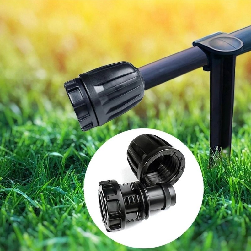 1/2 Inch Drip Irrigation Fittings End Caps, 10 Pack Plugs inch, Black gallery