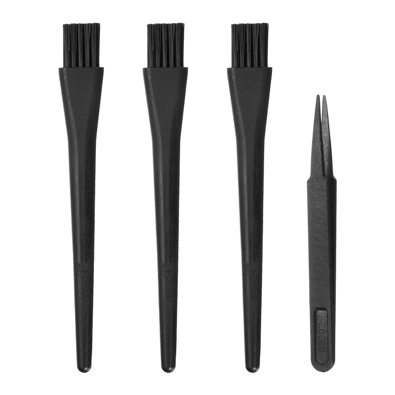 ESD Brush, 3Pcs Electronic Cleaning Brush Set Pen-Shaped, 18x18mm Bristles