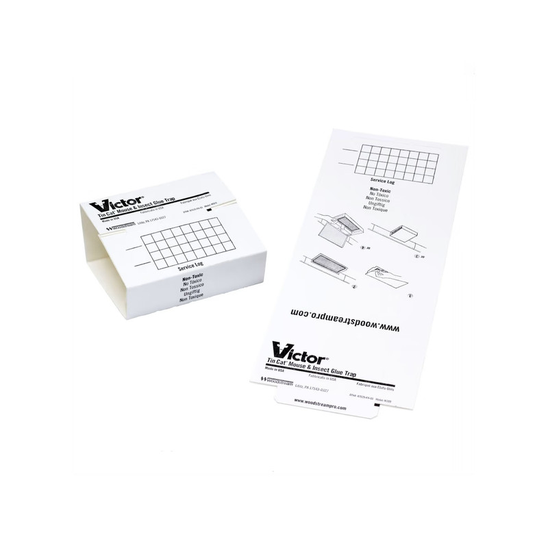 Victor Tin Cat Mouse and Insect Glue Board Non-Toxic 12 Boards by Woodstream