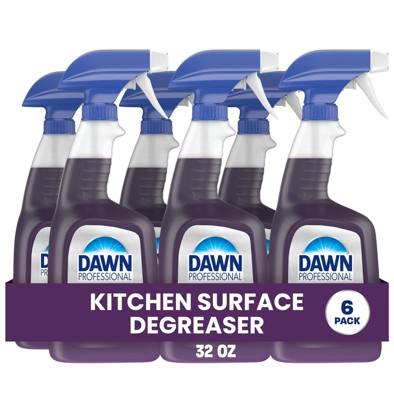 Dawn PRO Kitchen Surface Degreaser, Bulk 32 Fl Oz (Pack of 6), purple