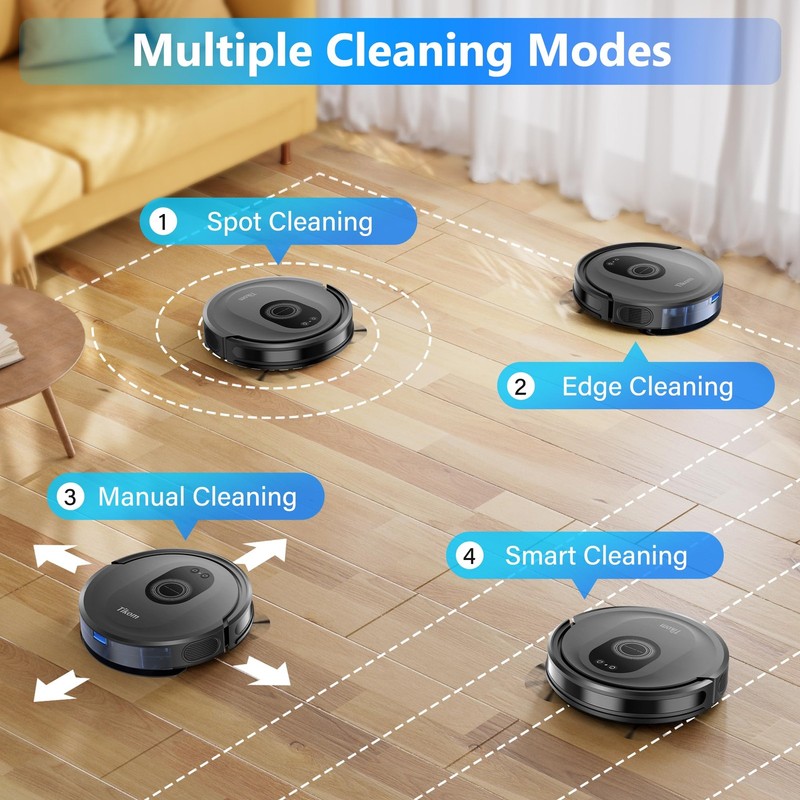 Tikom Robot Vacuum And Mop Combo 5000Pa Robotic Vacuum Cleaner 150 Min Max App gallery