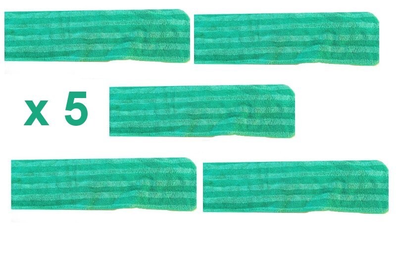 (5-Pack) 18″ x 5″ Micromax Select Microfiber Wet Mop, Green – FREE SHIPPING