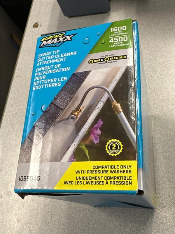 ^ Surface Maxx Spray Tip Gutter Cleaner Attachment Compatible w/ Pressure Washer gallery