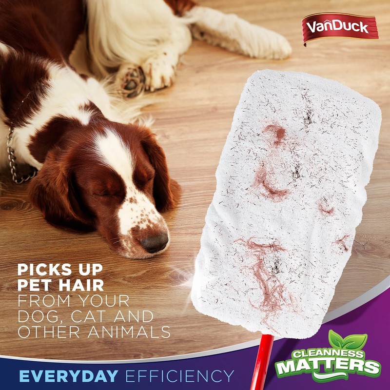 VanDuck 100% Cotton Terry Mop Pads 15x8 Inches 3 Count (Pack of 1), White gallery