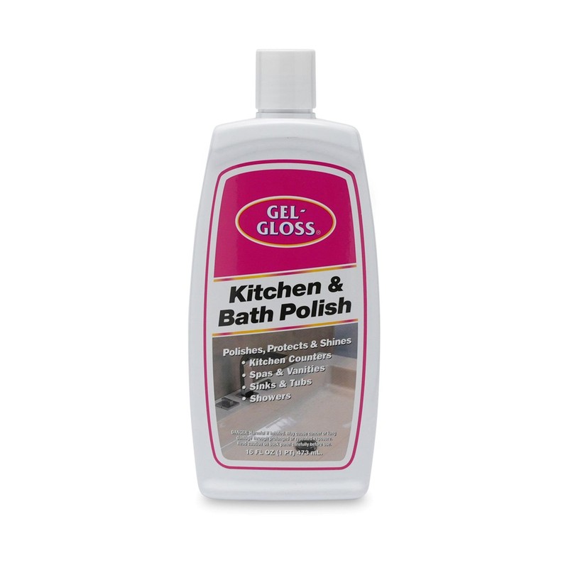 Gel-Gloss Home Kitchen & Bath Polish | Carnauba 16 Fl Oz (Pack of 1), White