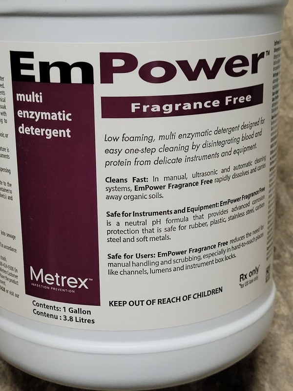 Metrex EM Power Muti Enzymatic Cleaner 1 Gallon Bottle Expires 2/2028 gallery