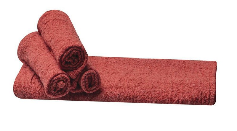 Industrial 5 pack Red Shop Towels 12″ x 14″ Cleaning Rags Home Car Auto Garage