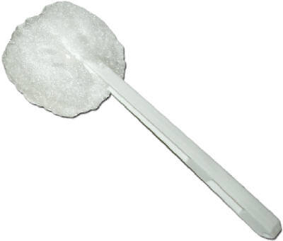 ABCO Products 02000 Toilet Bowl Swab Brush, Acrylic Yarn Puff – Quantity 12