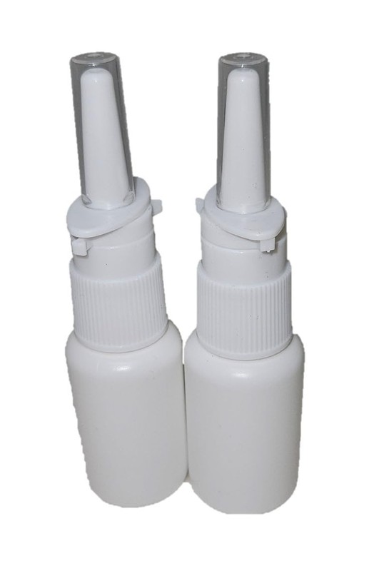Snoot! 2-Pack 30ml (1 oz) Nasal Spray Bottle Mist 2 Count (Pack of 1), White
