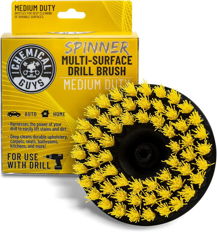 ACC507 Medium Duty Spinner Multi-Surface Drill Brush Attachment (Fits Any Standa