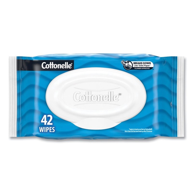 Cottonelle 44932PK Fresh Care 3.75" x 5.5" 1-Ply Cleansing Cloths - White New gallery