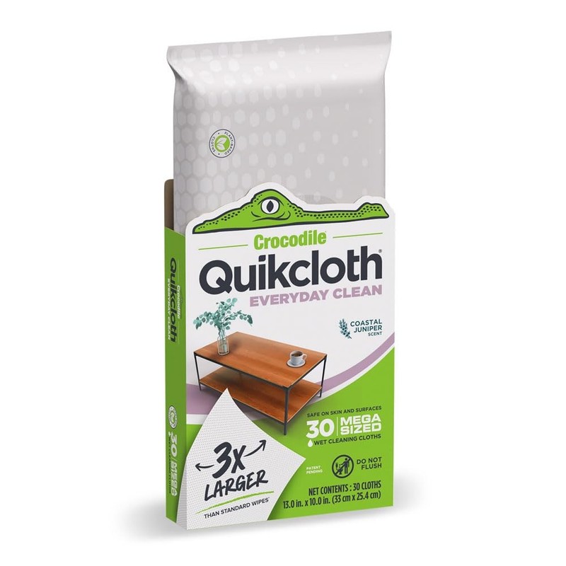 Quikcloth® Everyday Clean – Plant-Based, Gentle, 30 Count (Pack of 1)
