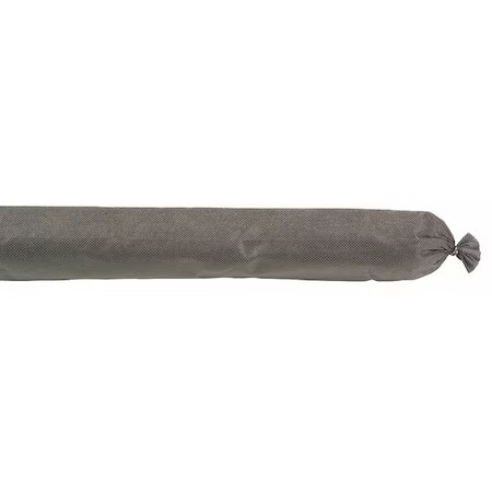 Spilltech Gso410 Sorbent Sock, 8 Gal, 3 In X 48 In, Universal, Gray, 10 Pk